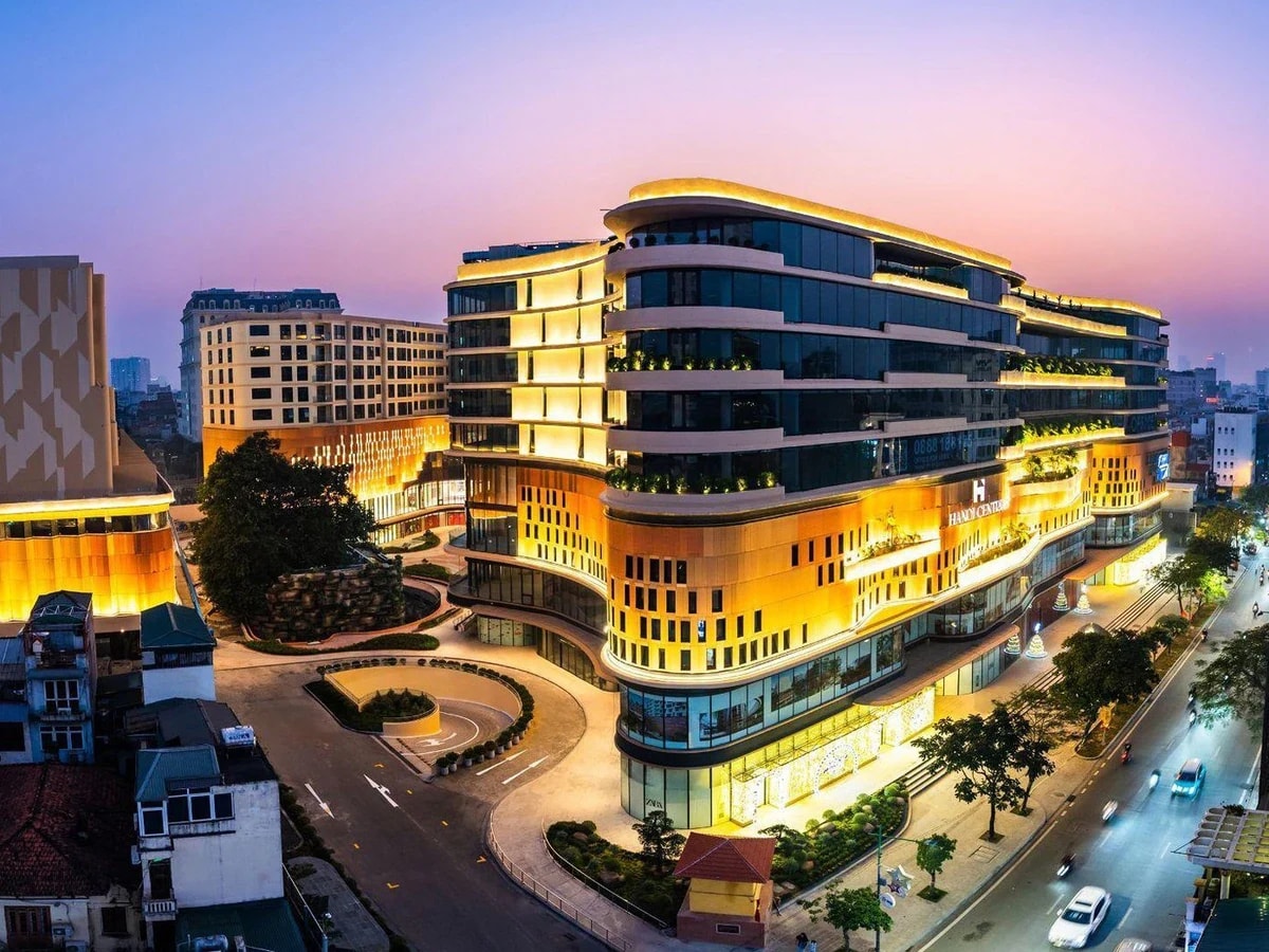 Hanoi Centre exterior at night