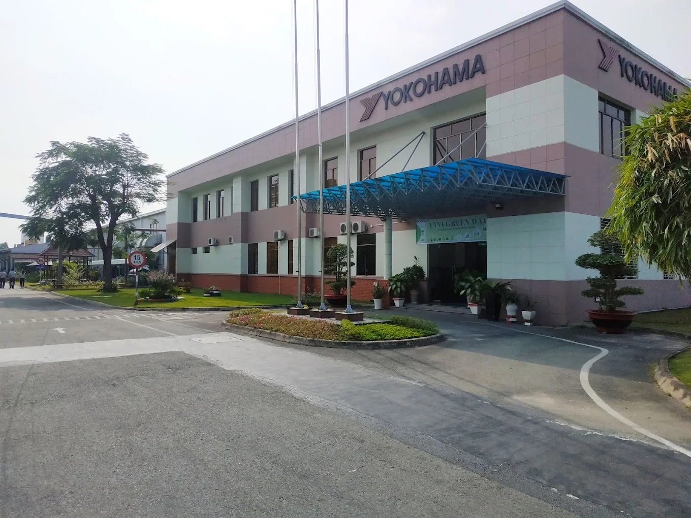 Exterior of the Yokohama factory