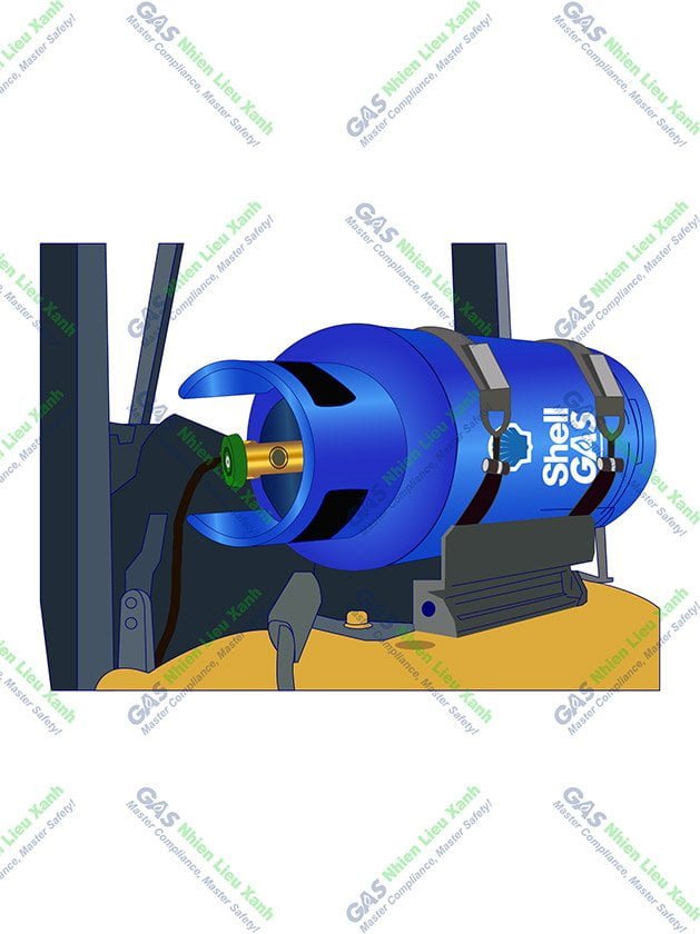 Nhiên Liệu Xanh product image - Gas (LPG) Bottle for Forklift